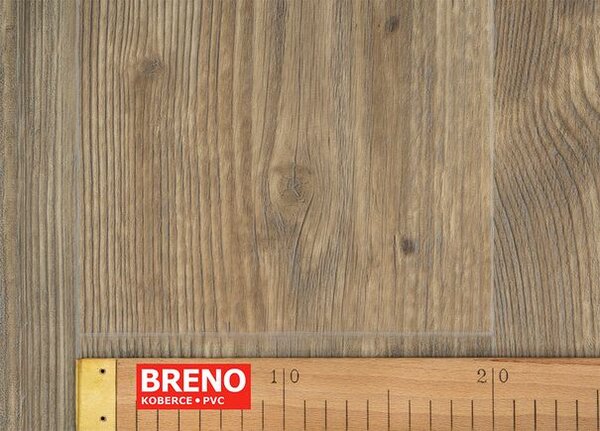 Breno PVC SUPREME Barn Pine 631M - tmavé dřevo, šíře 100 cm