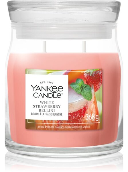 Yankee Candle White Strawberry Bellini vonná svíčka 368 g