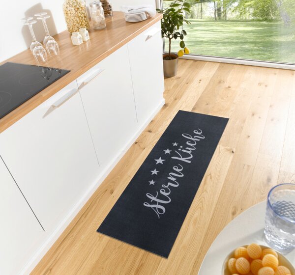 Koberec / Běhoun Hanse Home Cook & Clean Five Stars Kitchen černý / šedý