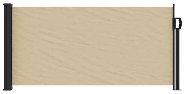 Zatahovací boční markýza béžová 100 x 300 cm