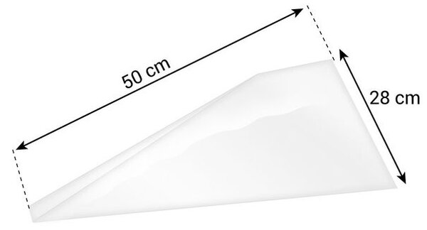 Zdobicí sáček DELÍCIA 50 cm, 10 ks