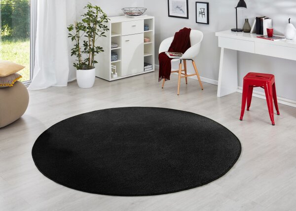 Koberec Hanse Home Fancy černý kruh