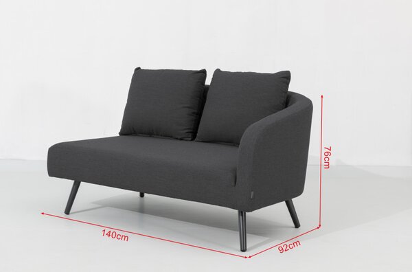 Doppler Melia LIKA-TEX® antracit - luxusní zahradní souprava