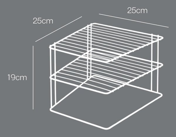 Ocelová přídavná polička ve stříbrné barvě 25x25 cm Palio – Metaltex