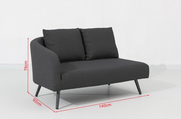 Doppler Melia LIKA-TEX® antracit - luxusní zahradní souprava