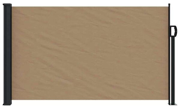 Zatahovací boční markýza taupe 120 x 600 cm