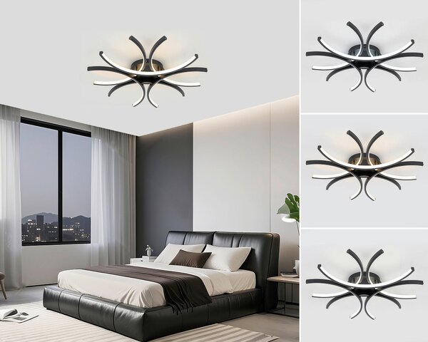 STROPNÍ LED SVÍTIDLO, 99,9/118 cm Novel - Stropní svítidla