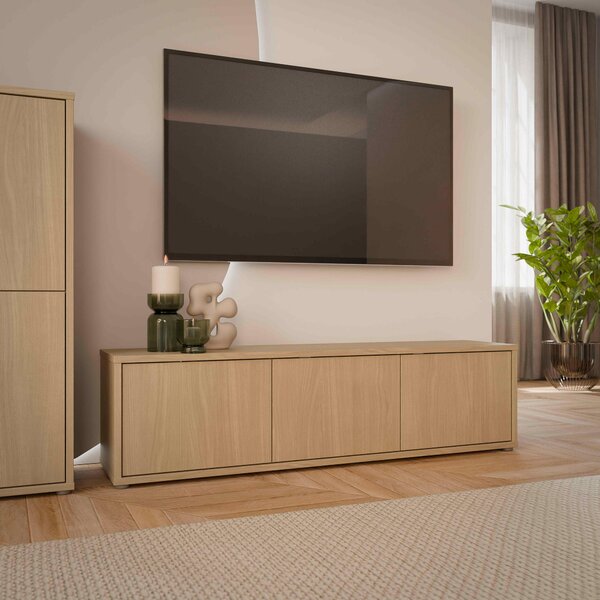 NÍZKÁ KOMODA, barvy dubu, 154,2/42,5/34,9 cm Carryhome - TV stolky & komody pod TV, Online Only