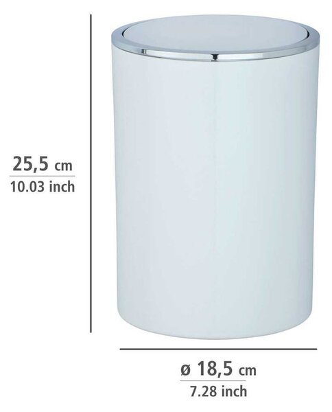 Bílý plastový odpadkový koš 5 l Inca – Wenko