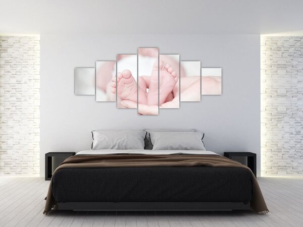 Obraz dětských nožiček (210x100 cm)