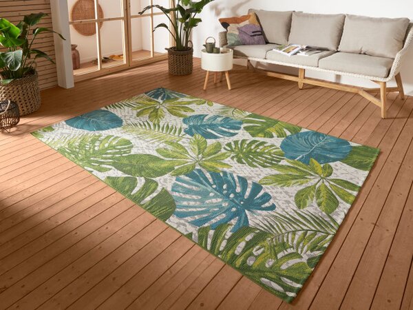 Koberec Hanse Home Flair Tropical Leaves tyrkysový / zelený