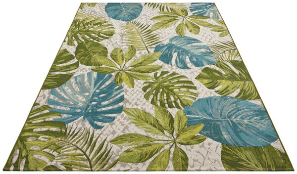 Koberec Hanse Home Flair Tropical Leaves tyrkysový / zelený