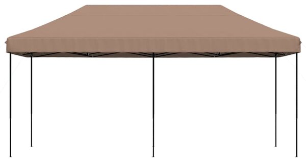 Skládací party stan pop-up hnědý 580 x 292 x 315 cm