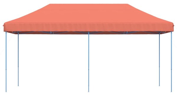 Skládací party stan pop-up terakota 580 x 292 x 315 cm