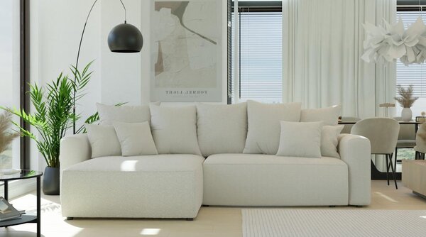 Rohová sedačka Napolia (L) (béžová). Akce -20%