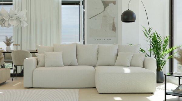 Rohová sedačka Napolia (P) (béžová). Akce -20%