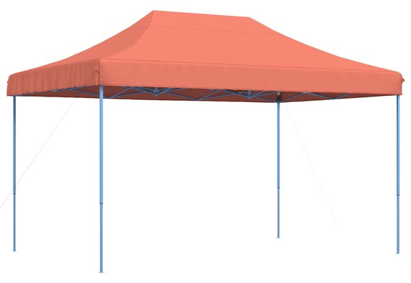 Skládací party stan pop-up terakota 440 x 292 x 315 cm