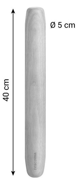 Váleček na pizzu dřevěný DELÍCIA 40 cm, ø 5 cm