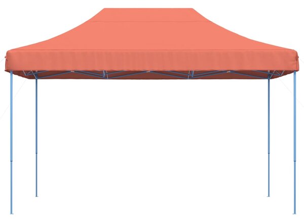 Skládací party stan pop-up terakota 410 x 279 x 315 cm