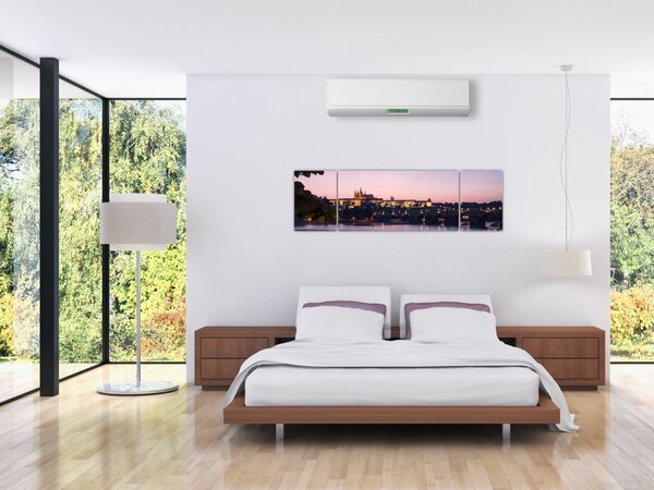 Obraz Pražského hradu a Vltavy (170x50 cm)