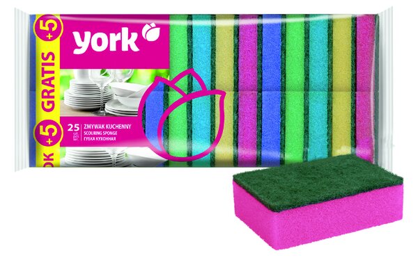 YORK Drhnoucí houbička 25+5 ks zdarma