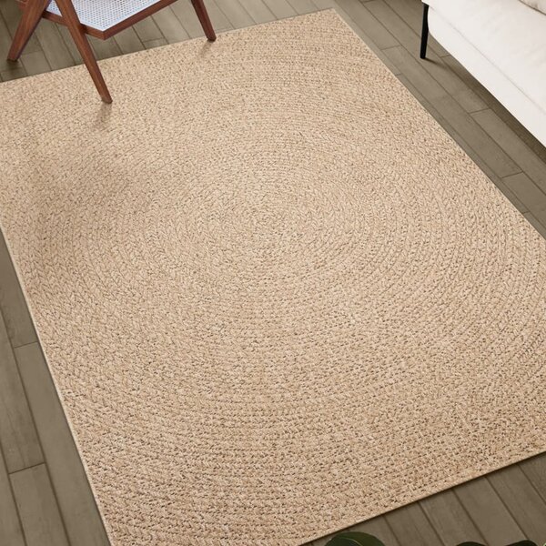 Koberec ZIZUR 80 x 250 cm jutový vzhled interiér i exteriér