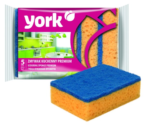 YORK Drhnoucí houbička PREMIUM 5 ks