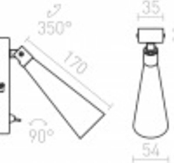 RED - DESIGN RENDL RENDL ALEXIS nástěnné bodové svítidlo matný nikl 230V GU10 5W R14466