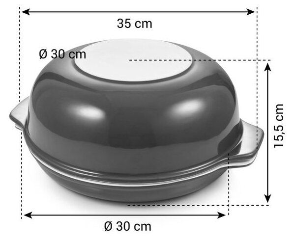 Keramická forma na chléb kulatá DELÍCIA