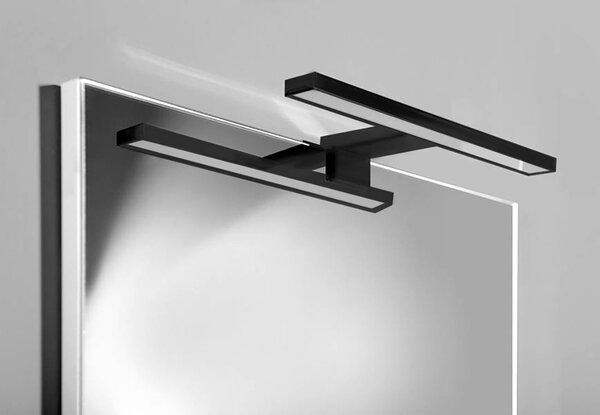 Aqualine Aqualine, SERAPA LED svítilna 5W, 230V, 300x40x100mm, IP44, plast, černá mat, SA147B
