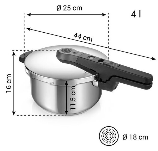 Tlakový hrnec ELEMENT 4,0 l