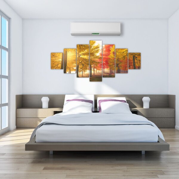 Obraz podzimních stromů (210x100 cm)