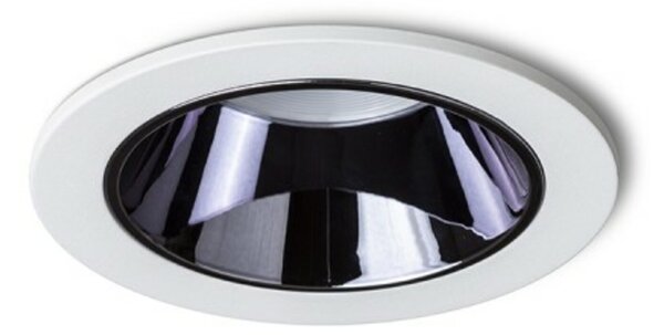 RED - DESIGN RENDL RENDL ANSEL zápustné svítidlo bílá černý chrom 230V LED 12W 60° 3000K R14238