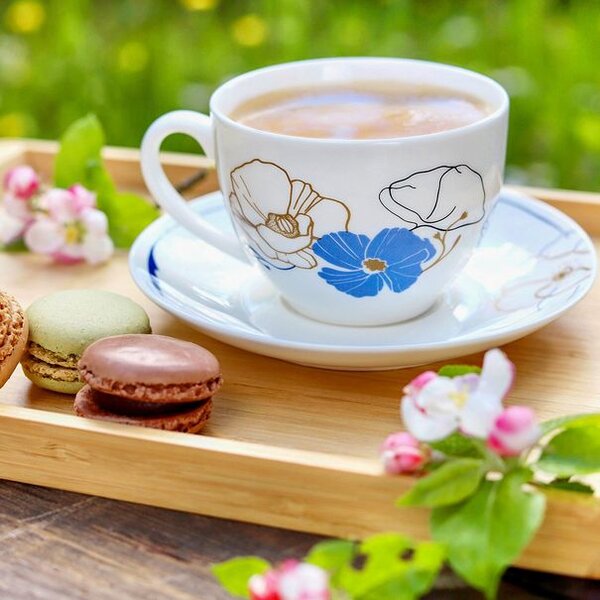 Šálek s podšálkem myCOFFEE, 2 ks, Blossoms