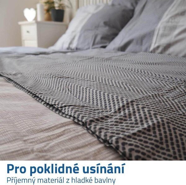 Bavlněné povlečení - šedé