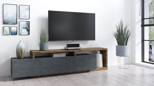 TV stolek Bilsby Typ 40 (smrk + šedá). Akce -7%
