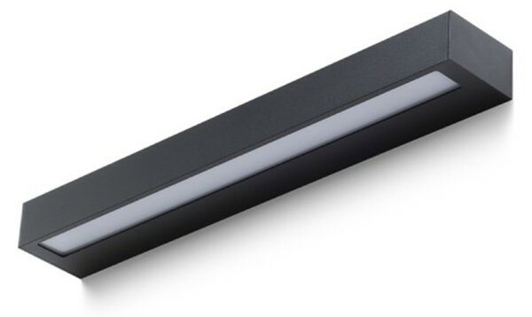 RED - DESIGN RENDL RENDL ASTER 50 nástěnné svítidlo černá mléčný akryl 230V LED 2x10W IP65 3000K R14199