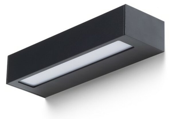 RED - DESIGN RENDL RENDL ASTER 25 nástěnné svítidlo černá mléčný akryl 230V LED 2x6W IP65 3000K R14198