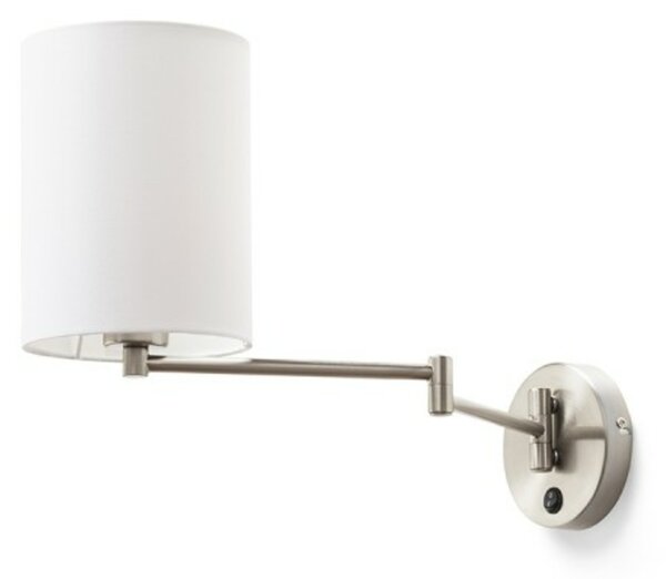 RED - DESIGN RENDL RENDL AVENIDA nástěnné svítidlo základna matný nikl 230V E27 11W R14376
