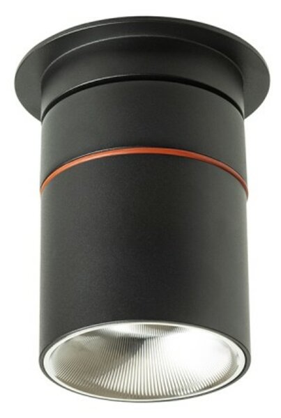 RED - DESIGN RENDL RENDL AUGUSTA zápustné svítidlo černá chrom 230V LED 12W 36° 3000K R14240