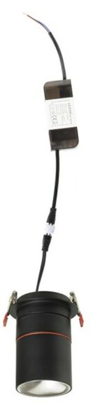 RED - DESIGN RENDL RENDL AUGUSTA zápustné svítidlo černá chrom 230V LED 12W 36° 3000K R14240