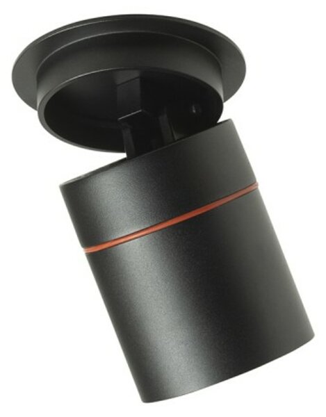 RED - DESIGN RENDL RENDL AUGUSTA zápustné svítidlo černá chrom 230V LED 12W 36° 3000K R14240