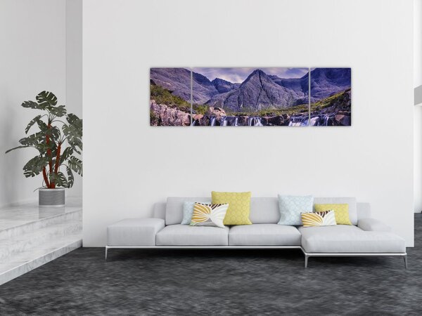 Obraz vodopádů (170x50 cm)