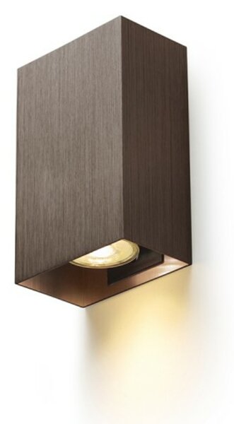 RED - DESIGN RENDL RENDL CAPRI RC nástěnné svítidlo česaný bronz 230V GU10 2x9W R14418