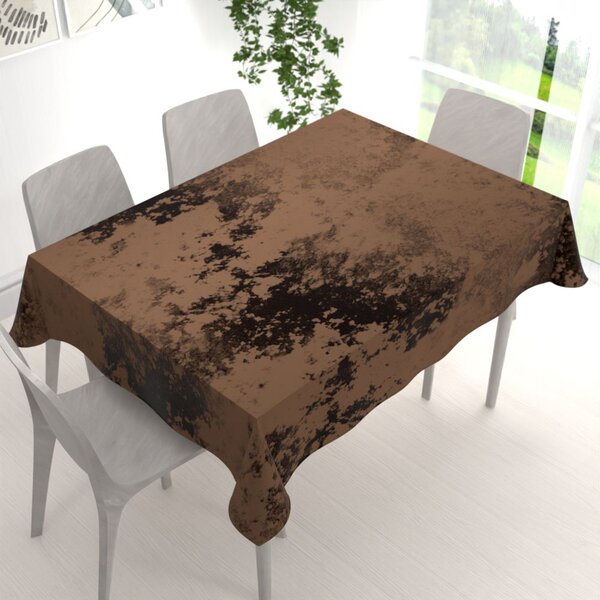 Biante Sametový obdélníkový ubrus Diana DI-004 Tmavě hnědý 100x160 cm