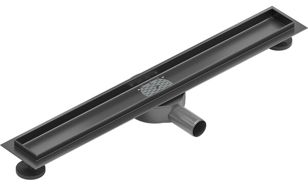 Mexen Flat 360° skříň pro liniový odtok otočný 60 cm, gun gray kartáčovaný - 1E40060