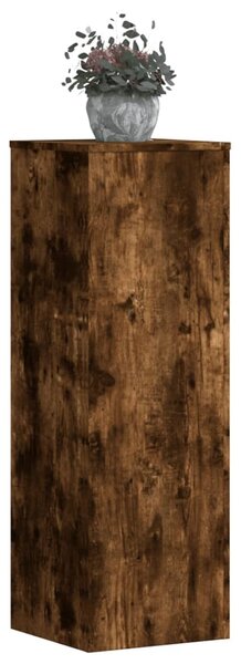 Stojany na rostliny 2 ks kouřový dub 33 x 33 x 100 cm kompozit