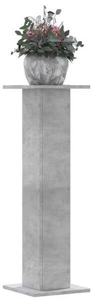 Stojany na rostliny 2 ks betonově šedé 30 x 30 x 95 cm kompozit