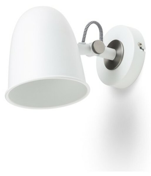 RED - DESIGN RENDL RENDL DANNY nástěnné svítidlo bílá matný nikl 230V E14 5W R14185