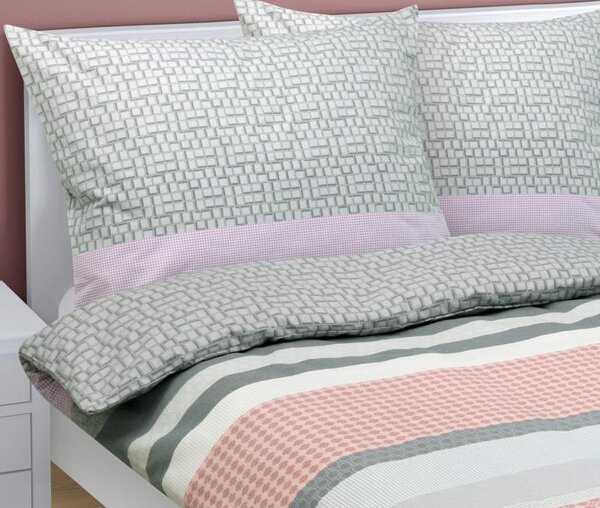 BELLATEX Povlečení flanelové Fialová 140x200, 70x90 cm
